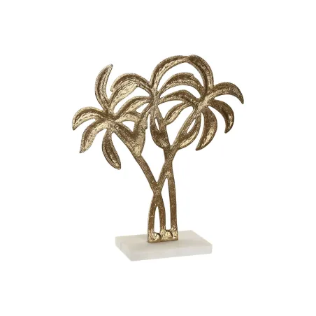Decorative Figure Home ESPRIT White Golden Palms Tropical