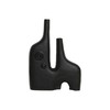 Vase Home ESPRIT Black Aluminium Abstract Modern 30 x 5 x 40 cm