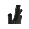 Vase Home ESPRIT Black Aluminium Abstract Modern 30 x 5 x 40 cm