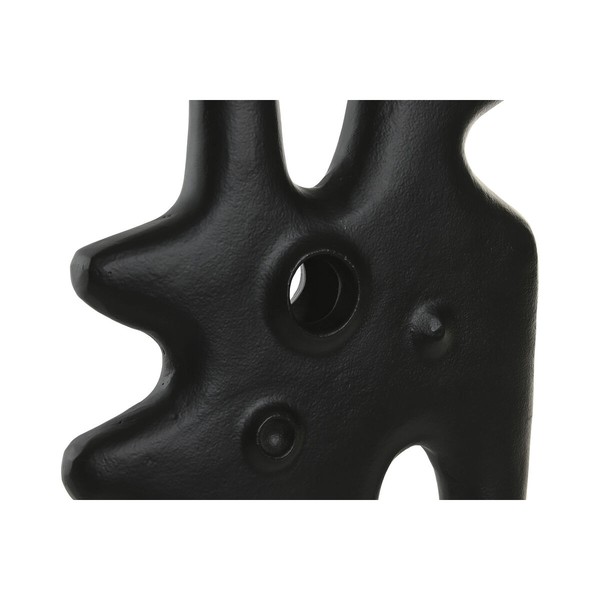 Vase Home ESPRIT Black Aluminium Abstract Modern 30 x 5 x 40 cm
