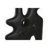 Vase Home ESPRIT Black Aluminium Abstract Modern 30 x 5 x 40 cm