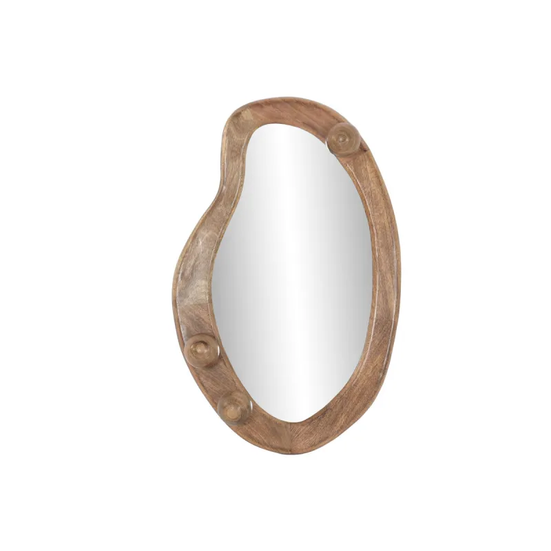 Wall mirror Home ESPRIT Brown Natural Balls Urban 73,5 X 11 X 48 CM