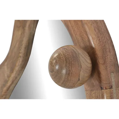 Wall mirror Home ESPRIT Brown Natural Balls Urban 73,5 X 11 X 48 CM