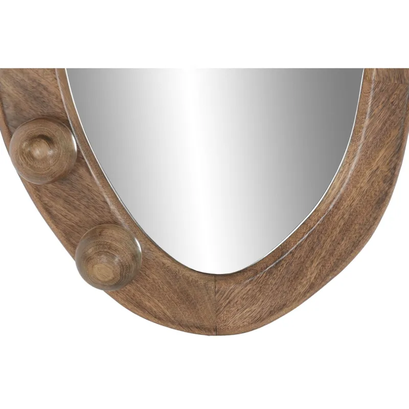 Wall mirror Home ESPRIT Brown Natural Balls Urban 73,5 X 11 X 48 CM