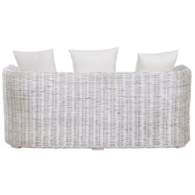 Sofa Home ESPRIT White Bali Stripped 174 x 88 x 69 cm