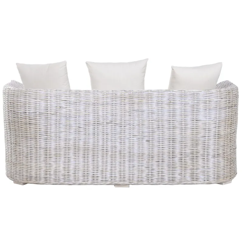 Sofa Home ESPRIT White Bali Stripped 174 x 88 x 69 cm