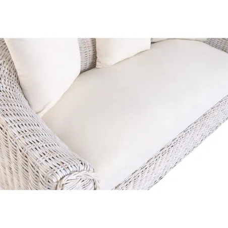 Sofa Home ESPRIT White Bali Stripped 174 x 88 x 69 cm