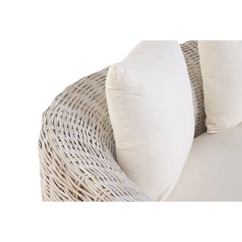 Sofa Home ESPRIT White Bali Stripped 174 x 88 x 69 cm