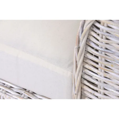 Sofa Home ESPRIT White Bali Stripped 174 x 88 x 69 cm