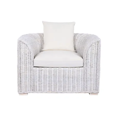 Armchair Home ESPRIT White 100 x 78 x 68 cm