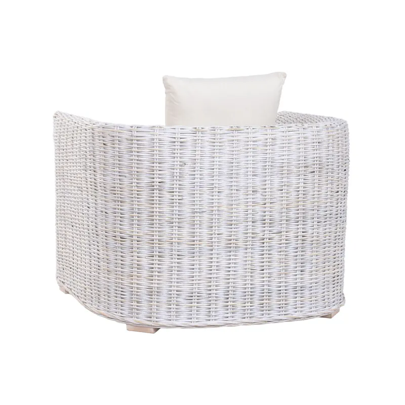 Armchair Home ESPRIT White 100 x 78 x 68 cm