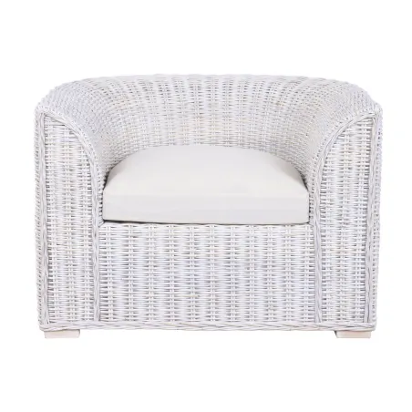 Armchair Home ESPRIT White 100 x 78 x 68 cm
