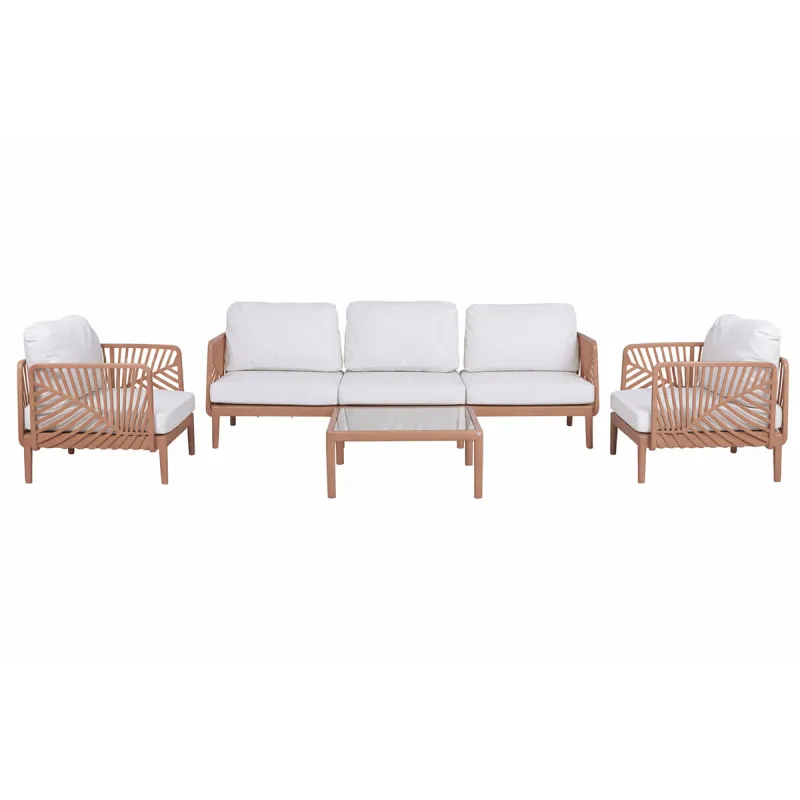 Garden sofa Home ESPRIT Terracotta 222 X 74 X 70 CM