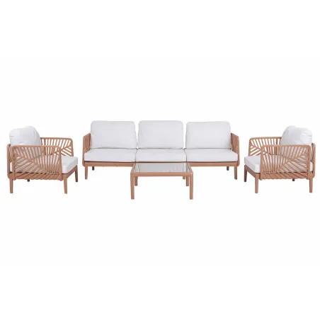 Garden sofa Home ESPRIT Terracotta 222 X 74 X 70 CM