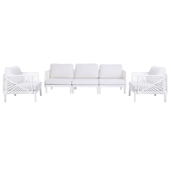Garden sofa Home ESPRIT Cream 222 X 74 X 70 CM
