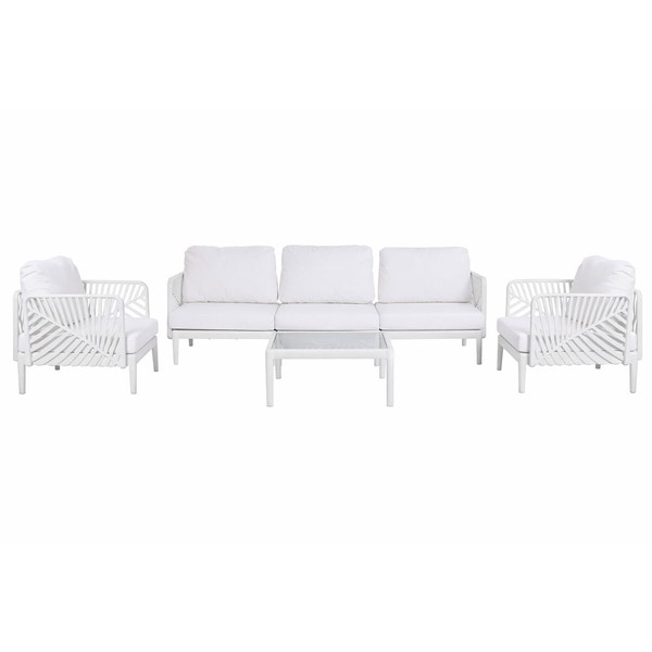 Garden sofa Home ESPRIT Cream 222 X 74 X 70 CM