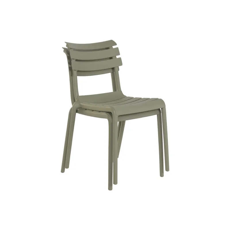 Table set with 4 chairs Home ESPRIT Green 140 x 70 x 75 cm