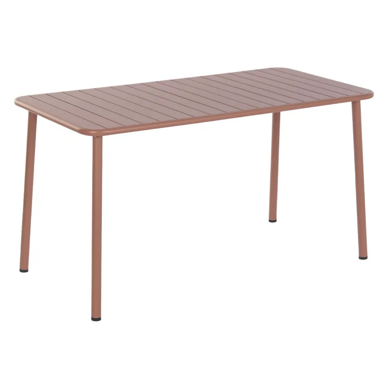 Table set with 4 chairs Home ESPRIT Terracotta 140 x 70 x 75 cm