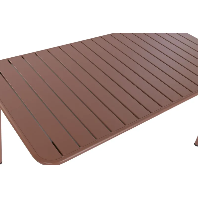 Table set with 4 chairs Home ESPRIT Terracotta 140 x 70 x 75 cm