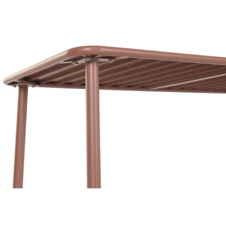 Table set with 4 chairs Home ESPRIT Terracotta 140 x 70 x 75 cm