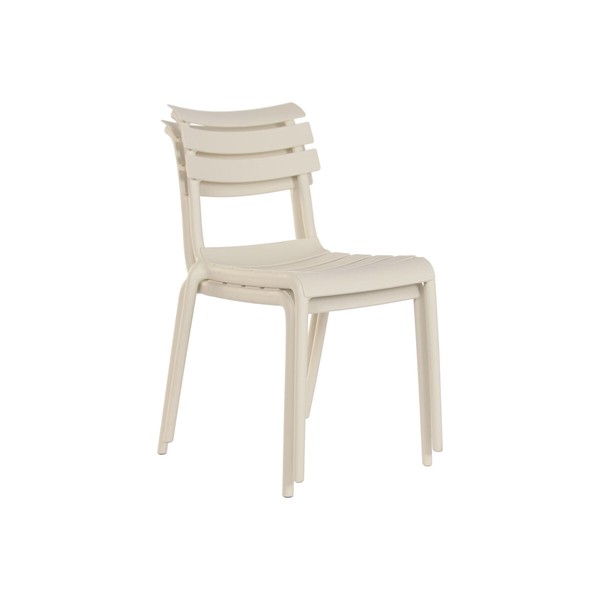 Table set with 4 chairs Home ESPRIT Cream 140 x 70 x 75 cm