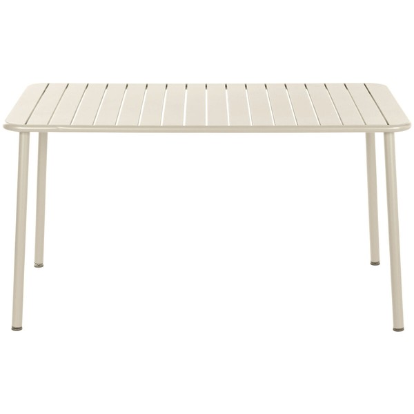 Table set with 4 chairs Home ESPRIT Cream 140 x 70 x 75 cm