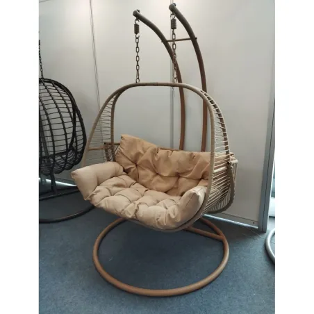 Garden sofa Home ESPRIT Light brown 108 X 60 X 118 CM