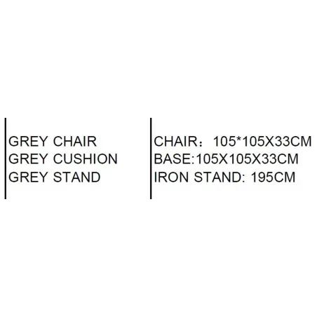 Garden sofa Home ESPRIT Grey 105 X 33 X 105 CM