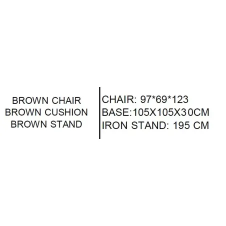 Garden sofa Home ESPRIT Brown 97 X 69 X 123 CM