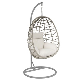 Garden sofa Home ESPRIT Cream Light grey 93 X 70 X 122 CM