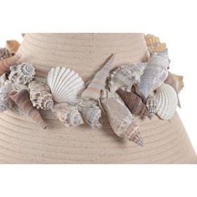 Vase Home ESPRIT Cream Ceramic Mediterranean 19 x 19 x 33 cm