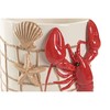 Planter Home ESPRIT Red Cream Ceramic Mediterranean 19 X 17 X 15,5 CM