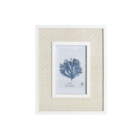 Photo frame Home ESPRIT White Navy Blue MDF Wood Sailor Navy (4 Units)