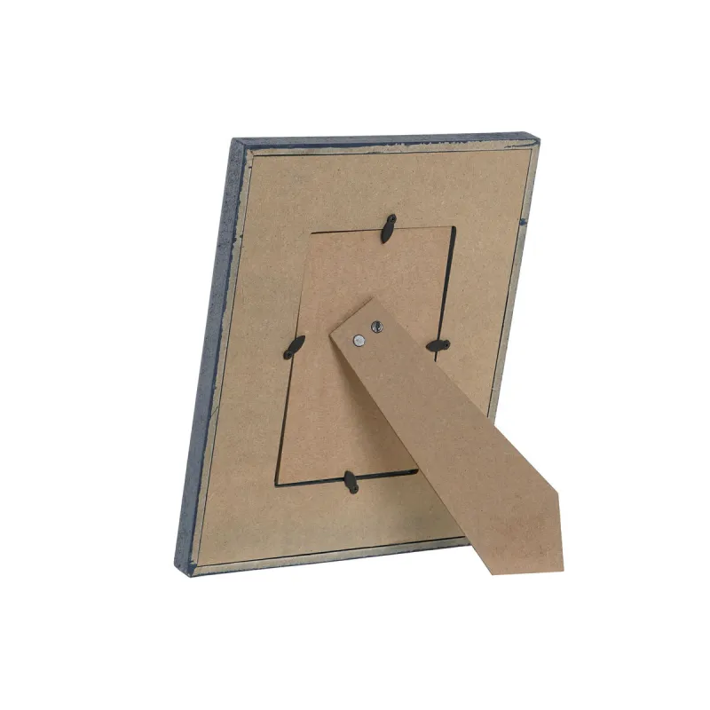Photo frame Home ESPRIT White Navy Blue MDF Wood Sailor Navy (4 Units)