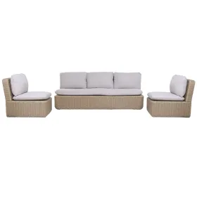 Garden sofa Home ESPRIT Brown Light brown 215 X 90 X 75 CM