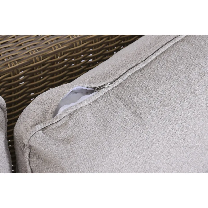 Garden sofa Home ESPRIT Brown Light brown 215 X 90 X 75 CM