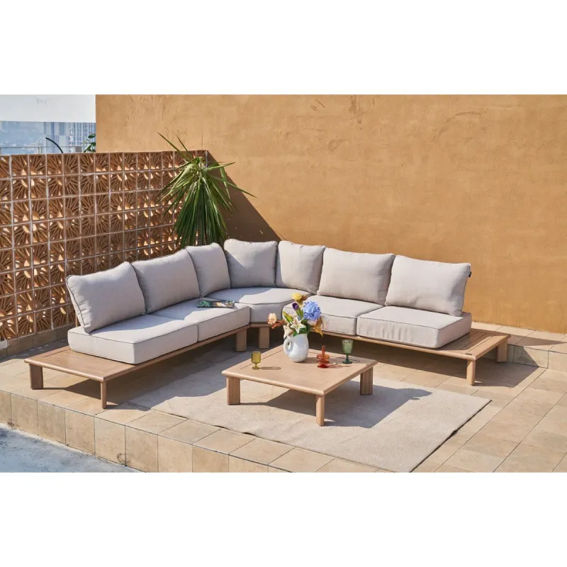 Garden sofa Home ESPRIT Brown 290 X 290 X 68 CM