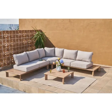 Garden sofa Home ESPRIT Brown 290 X 290 X 68 CM