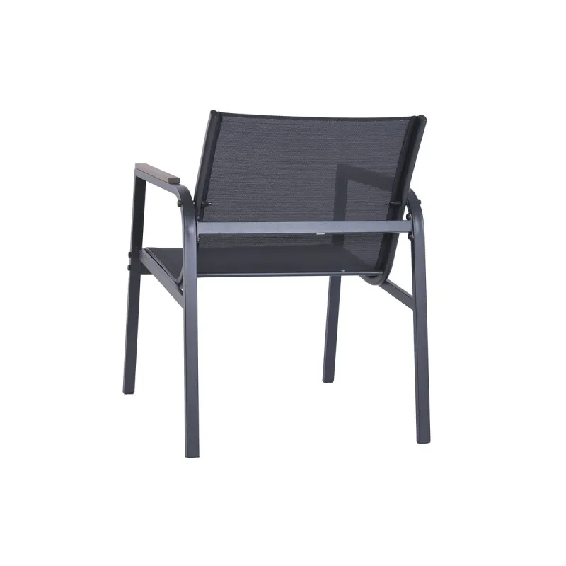 Garden sofa Home ESPRIT Black Dark grey 119 X 70 X 64 CM