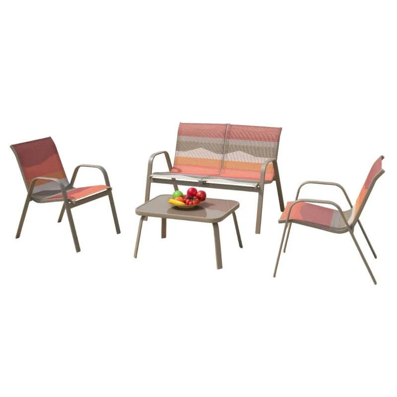 Garden sofa Home ESPRIT Green Multicolour 112 X 71 X 85 CM