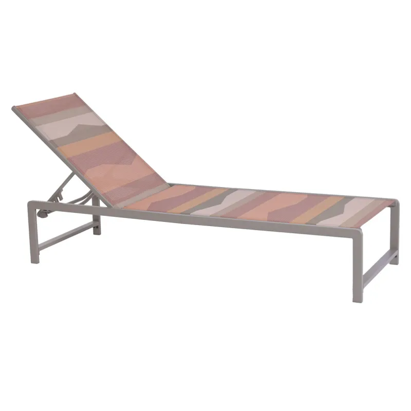 Sun-lounger Home ESPRIT Green Multicolour 195 X 61 X 85 CM