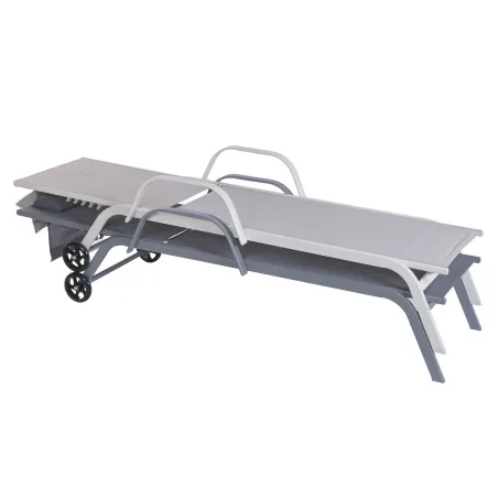 Sun-lounger Home ESPRIT Cream 199 X 63 X 101 CM