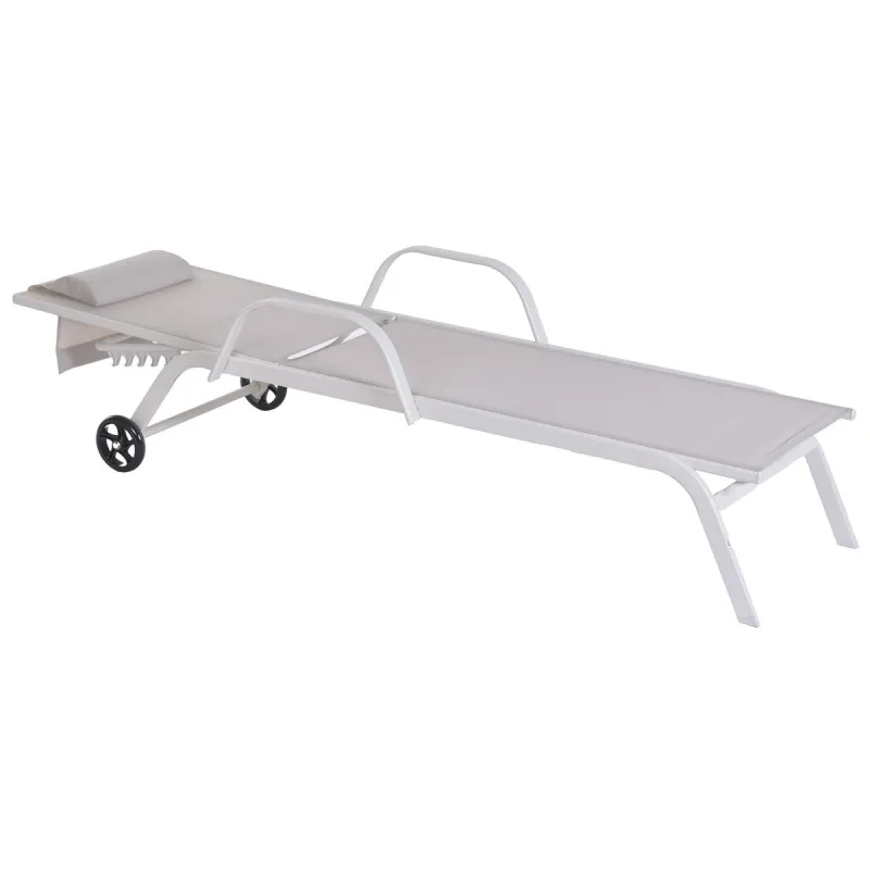 Sun-lounger Home ESPRIT Cream 199 X 63 X 101 CM
