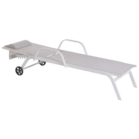 Sun-lounger Home ESPRIT Cream 199 X 63 X 101 CM