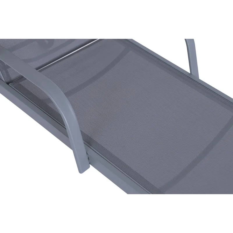 Sun-lounger Home ESPRIT Light grey 199 X 63 X 101 CM