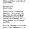 Base for beach umbrella Home ESPRIT Black 50 x 50 x 34 cm