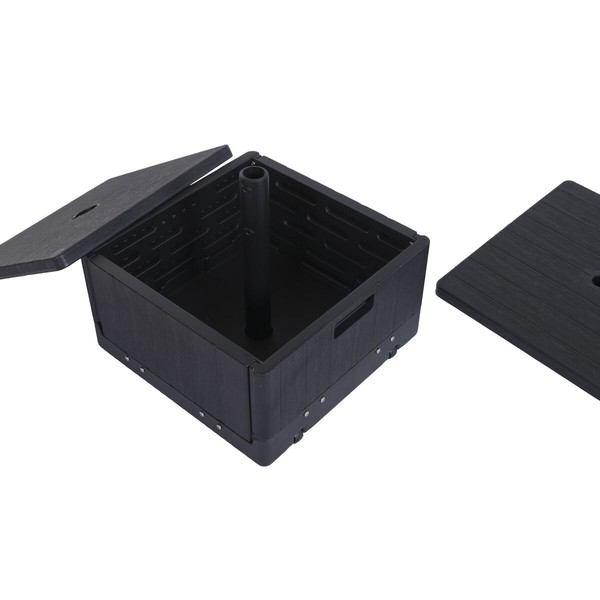 Base for beach umbrella Home ESPRIT Black 53 X 53 X 30 CM