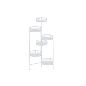 Planter Home ESPRIT White Iron 23 x 23 x 102 cm