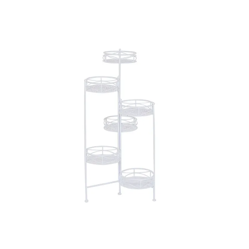 Planter Home ESPRIT White Iron 23 x 23 x 102 cm