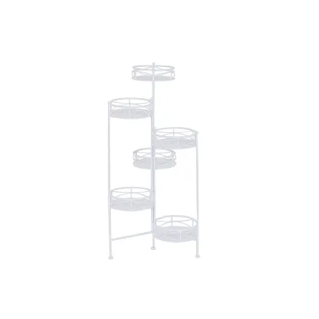 Planter Home ESPRIT White Iron 23 x 23 x 102 cm